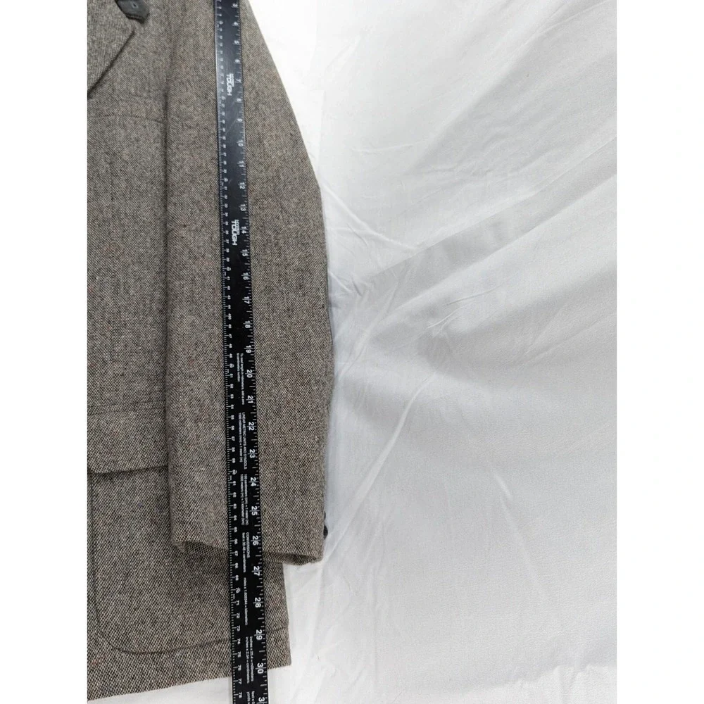 46L Farah Elbow Patch Mens Wool Tweed‎ Ranch Western 2 Button Blazer Sport Coat